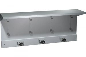 ASI 1308 - Shelf with Utility Hook and Mop Strip