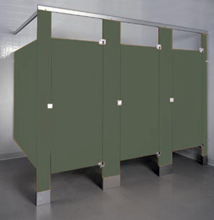 Phenolic Color-Thru Restroom Stalls