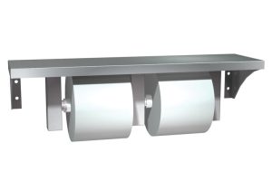 ASI 0697-GAL Double Toilet Tissue Dispenser with Shelf